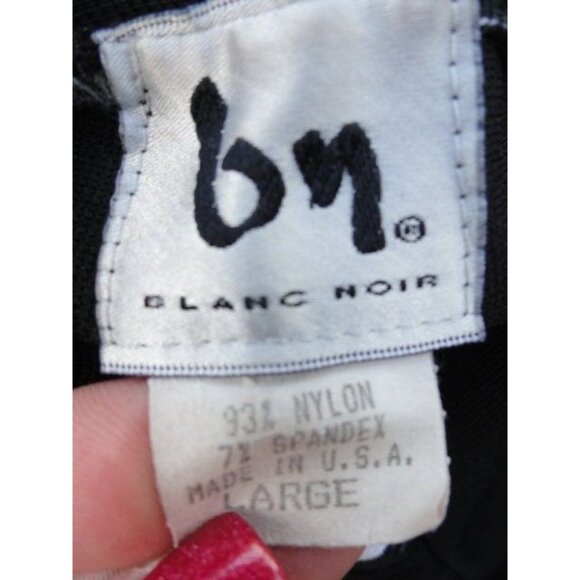 Girl’s BN Blanc Noir Warm Up Jacket With Hood Pants Black White Set Large - Picture 6 of 9